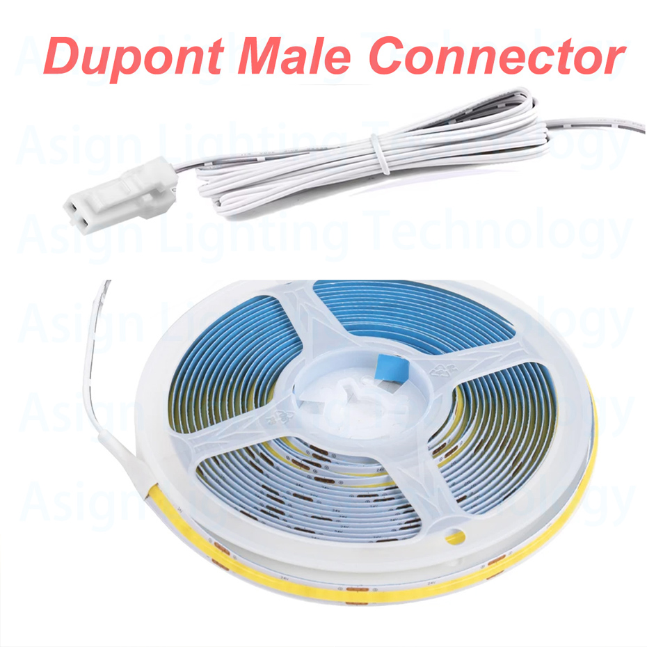 Commercial Kitchen Lighting - 320LEDs/m ไฟแถบ COB แบบอินเทอร์เฟซ Dupont DC12V/24V
