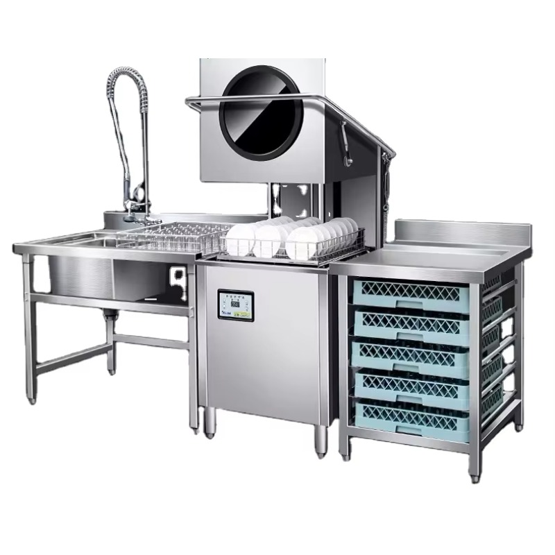 Commercial Kitchen And - เครื่องล้างจานไฟฟ้าแบบตั้งพื้นอัตโนมัติสำหรับร้านอาหารเชิงพาณิชย์