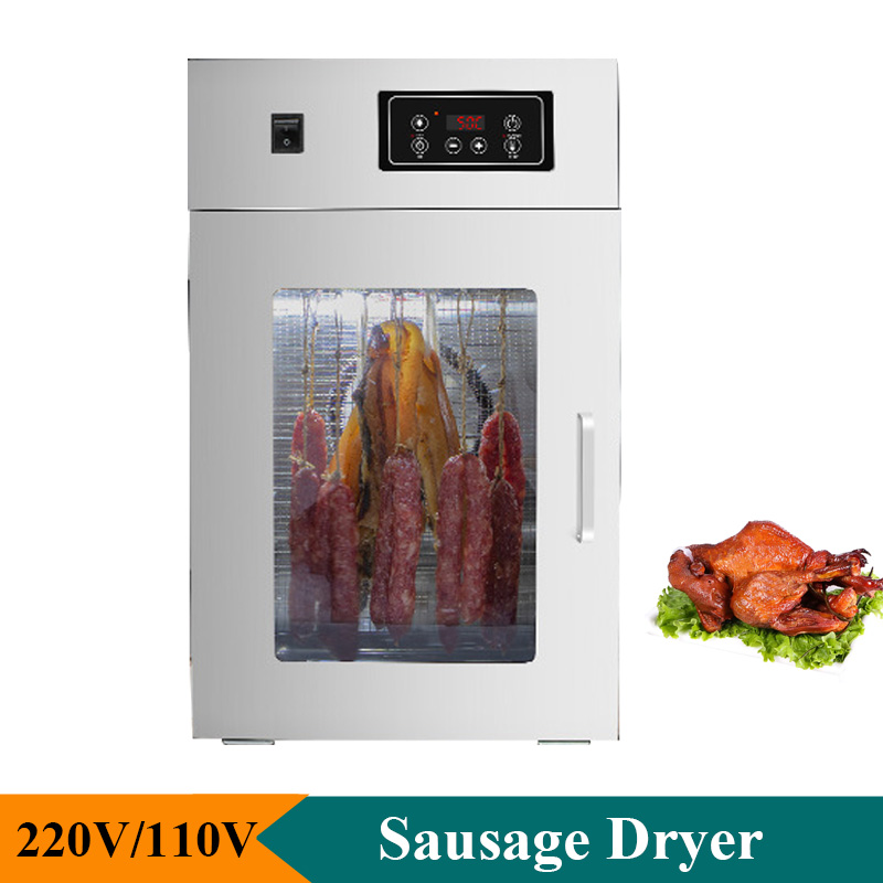 Commercial Food Dehydrator - ครัวเรือนไส้กรอกเครื่องอบแห้งไฟฟ้า 220V 110V อาหารเครื่องเป่า Dehydrator Cured