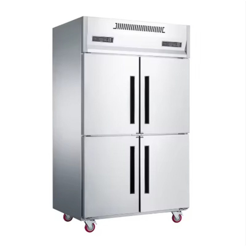 Commercial Kitchen And - ตู้แช่แข็งสแตนเลสแบบตั้งตรงสองอุณหภูมิ 4/6 ประตู สำหรับครัวโรงแรม