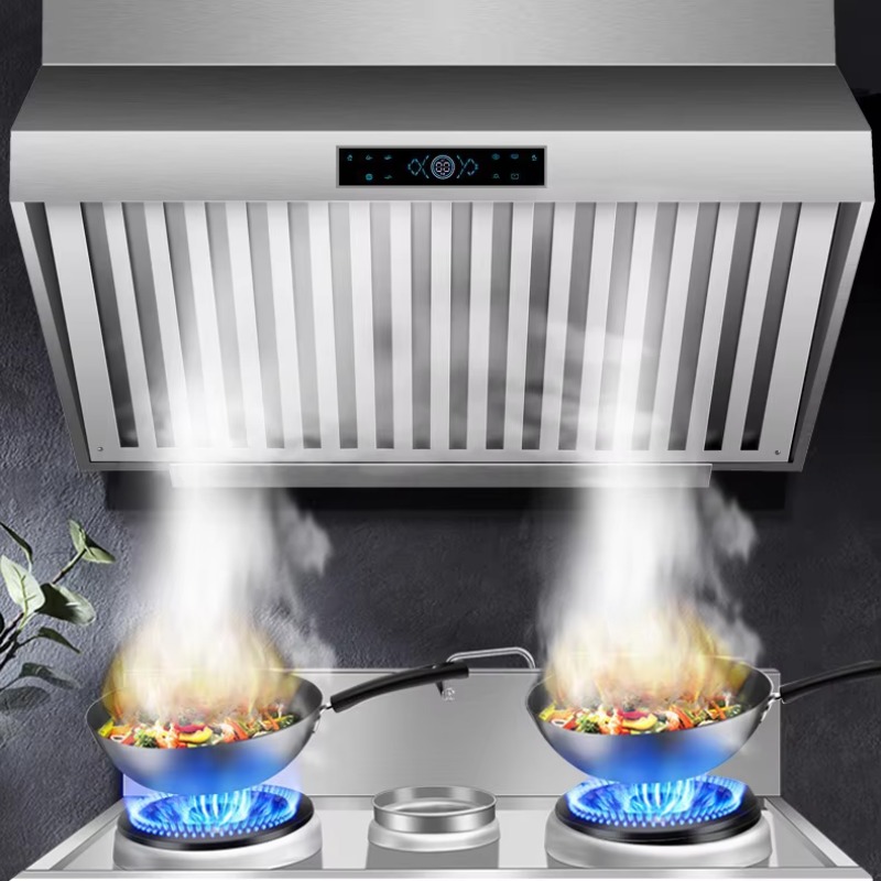 Commercial Kitchen And - เครื่องดูดควันสแตนเลส 1.5 เมตร สำหรับครัวเชิงพาณิชย์ โรงแรม มอเตอร์คู่