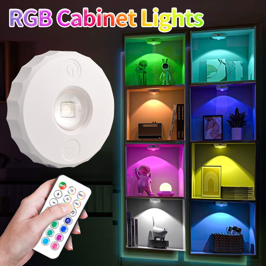 Commercial Kitchen Lighting - ไฟตู้ LED RGB พร้อมรีโมทคอนโทรล ชาร์จไฟได้ ไร้สาย