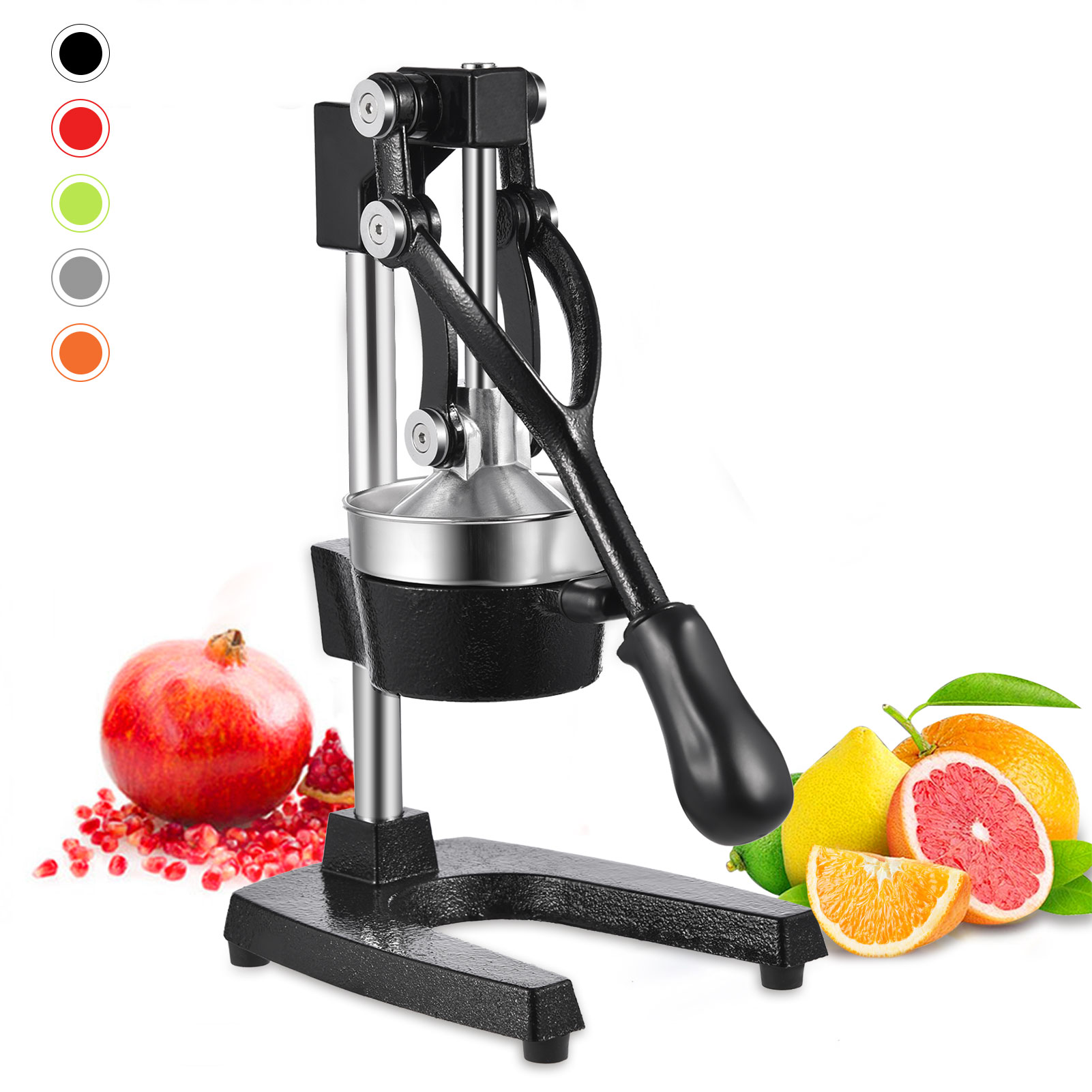 Commercial Kitchen Juicer - เครื่องคั้นน้ำผลไม้แบบมือหมุน น้ำหนักเบา ทำจากสแตนเลส, เครื่องคั้นน้ำผลไม้แบบใช้มือสำหรับการใช้งานเชิงพาณิชย์, เครื่องคั้นน้ำแบบพกพาที่ไม่ใช้ไฟฟ้า, เหมาะสำหรับส้ม,