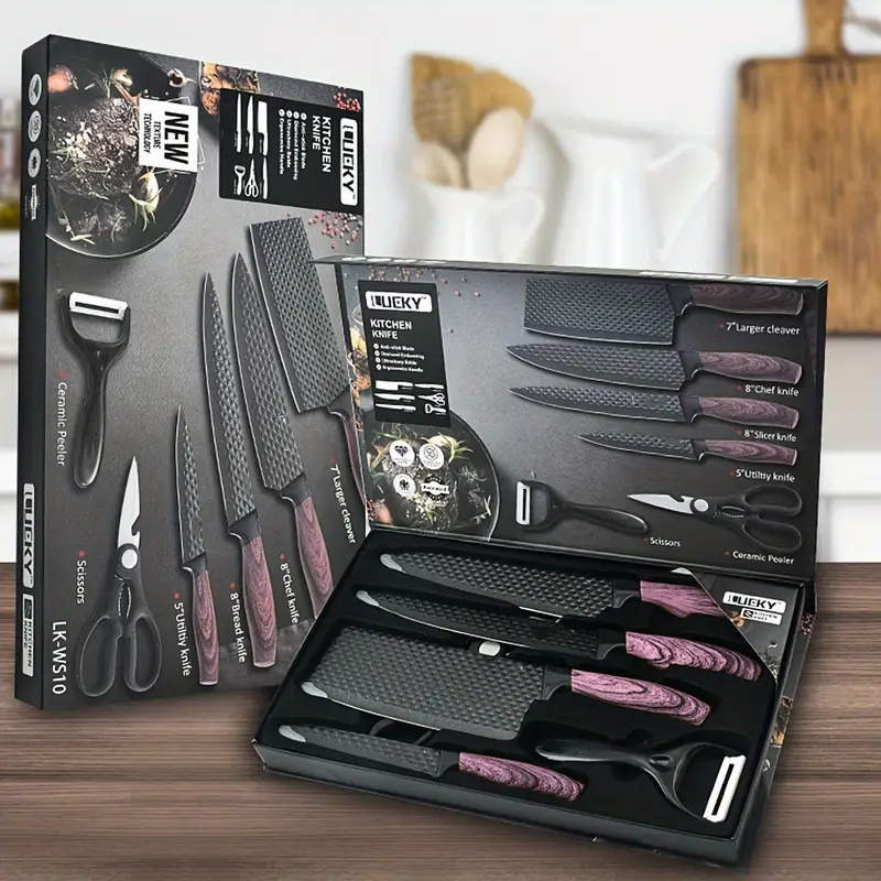 ชุดมีดทำครัวมืออาชีพ 6 ชิ้น ใบ - Commercial Kitchen Knives บทวิจารณ์และราคา