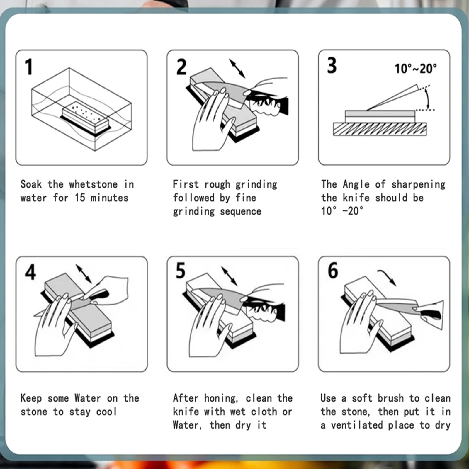Whetstone Sharpening Stones มี - Commercial Kitchen Knives บทวิจารณ์และราคา