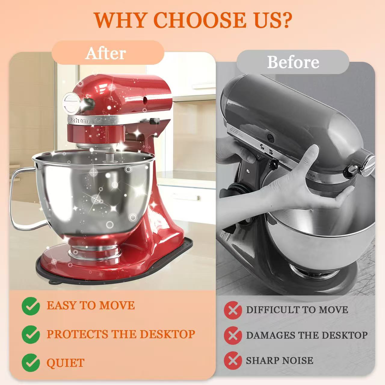 แผ่นรองซิลิโคนสำหรับเครื่องผสม - Commercial Kitchen Juicer บทวิจารณ์และราคา