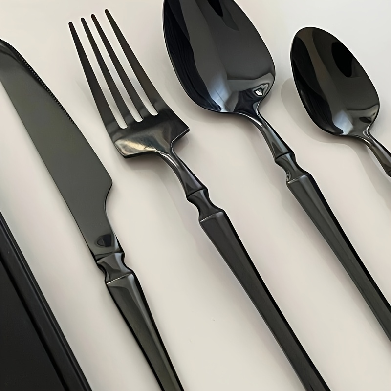 ชุดช้อนส้อมสแตนเลสสีดำ 40/60 ช - Commercial Kitchen Knives บทวิจารณ์และราคา