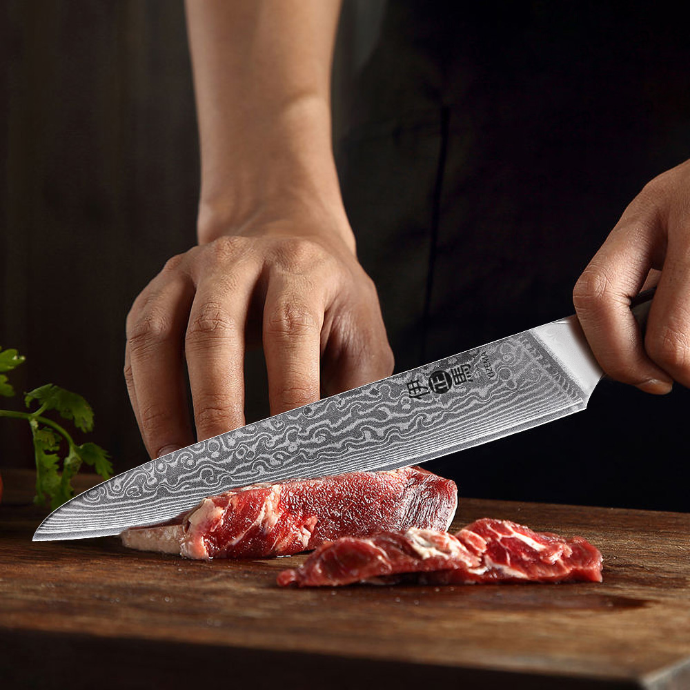 มีดแกะสลัก YIZEMA ขนาด 8 นิ้ว  - Commercial Kitchen Knives บทวิจารณ์และราคา