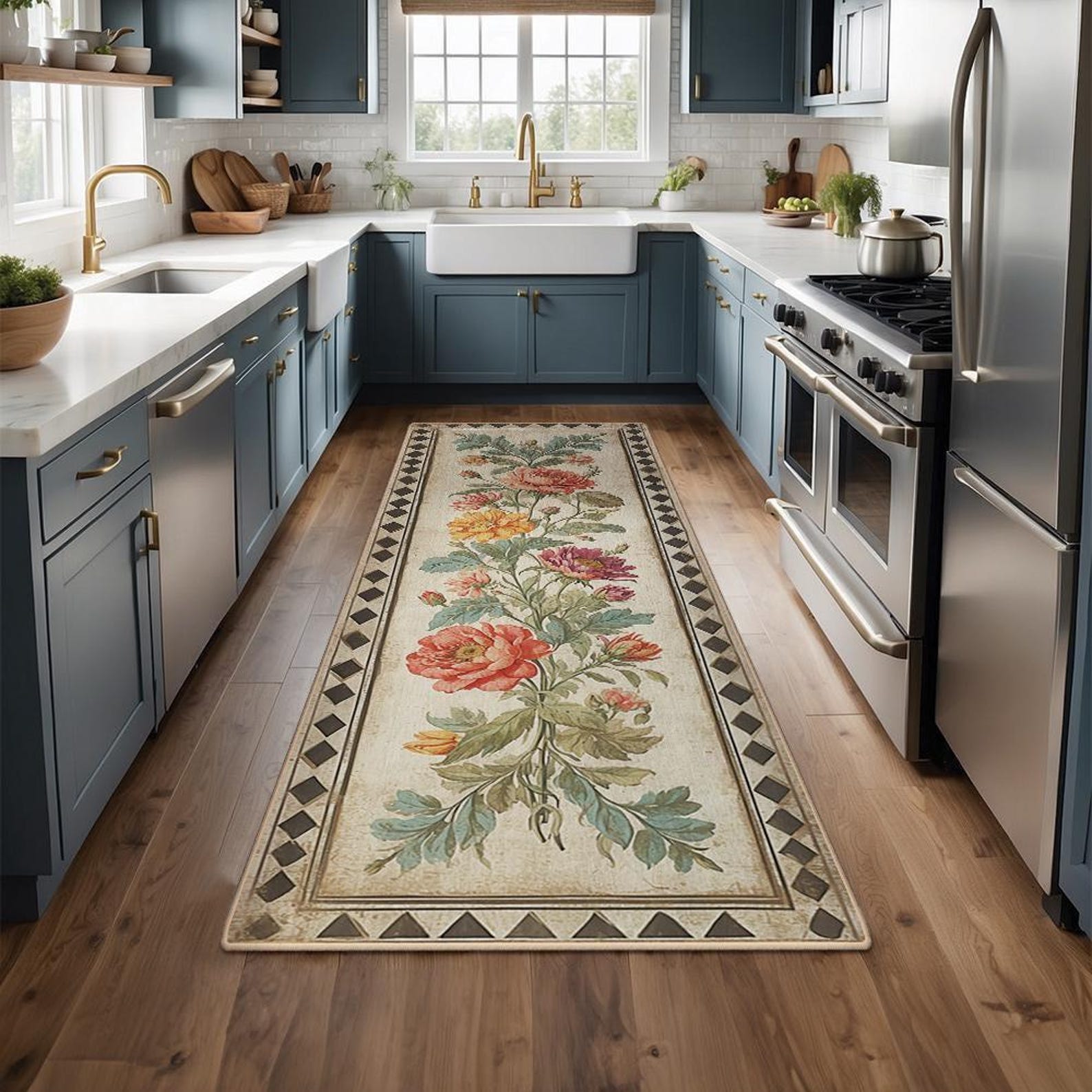 พรมปูพื้นห้องครัวลายหินอ่อนสีด - Commercial Kitchen Background บทวิจารณ์และราคา