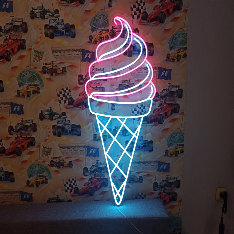 ไฟนีออน LED รูปไอศกรีม |   ของ - Commercial Kitchen Walls บทวิจารณ์และราคา