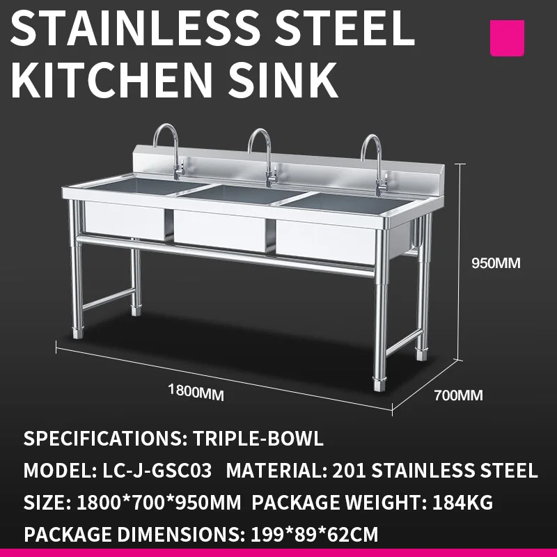 อ่างล้างจานในครัว—สำหรับโรงอาห - Commercial Kitchen And บทวิจารณ์และราคา