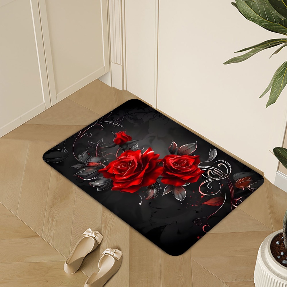 ชุดพรมครัวพื้นหลังสีดำลายดอกกุ - Commercial Kitchen Background บทวิจารณ์และราคา